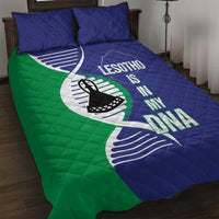Lesotho Is In My DNA Quilt Bed Set Lesotho Map and Coat Of Arms