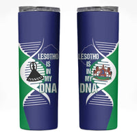 Lesotho Is In My DNA Skinny Tumbler Lesotho Map and Coat Of Arms
