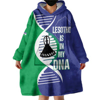 Lesotho Is In My DNA Wearable Blanket Hoodie Lesotho Map and Coat Of Arms