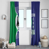 Lesotho Is In My DNA Window Curtain Lesotho Map and Coat Of Arms
