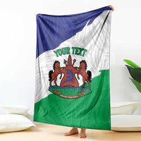 Personalised Lesotho Blanket Coat Of Arms With Map