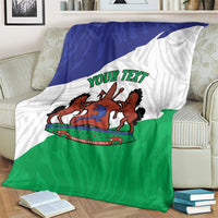 Personalised Lesotho Blanket Coat Of Arms With Map