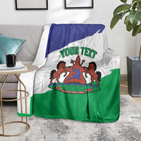 Personalised Lesotho Blanket Coat Of Arms With Map