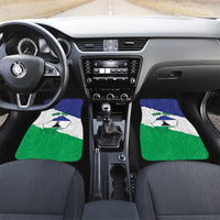 Personalised Lesotho Car Mats Coat Of Arms With Map