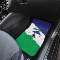 Personalised Lesotho Car Mats Coat Of Arms With Map