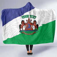 Personalised Lesotho Hooded Blanket Coat Of Arms With Map