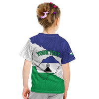 Personalised Lesotho Kid T Shirt Coat Of Arms With Map
