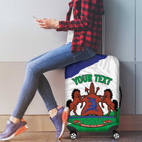 Personalised Lesotho Luggage Cover Coat Of Arms With Map