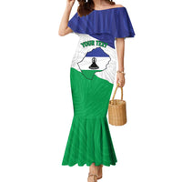 Personalised Lesotho Mermaid Dress Coat Of Arms With Map