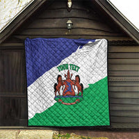 Personalised Lesotho Quilt Coat Of Arms With Map