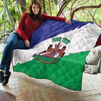 Personalised Lesotho Quilt Coat Of Arms With Map