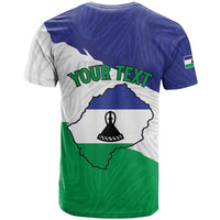 Personalised Lesotho T Shirt Coat Of Arms With Map