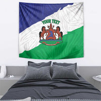 Personalised Lesotho Tapestry Coat Of Arms With Map