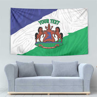 Personalised Lesotho Tapestry Coat Of Arms With Map