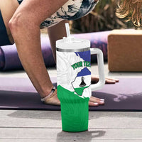 Personalised Lesotho Tumbler With Handle Coat Of Arms With Map