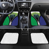 Personalised Lesotho Black Rhinoceros Car Mats With Aloe Polyphylla