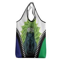 Personalised Lesotho Black Rhinoceros Grocery Bag With Aloe Polyphylla