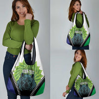 Personalised Lesotho Black Rhinoceros Grocery Bag With Aloe Polyphylla