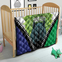 Personalised Lesotho Black Rhinoceros Quilt With Aloe Polyphylla