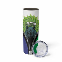 Personalised Lesotho Black Rhinoceros Skinny Tumbler With Aloe Polyphylla