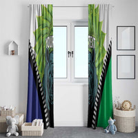 Personalised Lesotho Black Rhinoceros Window Curtain With Aloe Polyphylla