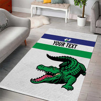 Custom Lesotho Football Area Rug Likuena For Victory