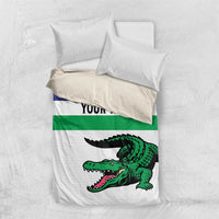 Custom Lesotho Football Bedding Set Likuena For Victory