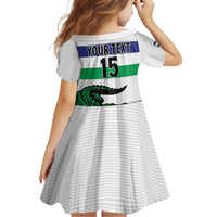 Custom Lesotho Football Family Matching Short Sleeve Bodycon Dress and Hawaiian Shirt Likuena For Victory