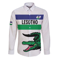 Custom Lesotho Football Family Matching Short Sleeve Bodycon Dress and Hawaiian Shirt Likuena For Victory