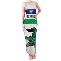 Custom Lesotho Football Family Matching Tank Maxi Dress and Hawaiian Shirt Likuena For Victory