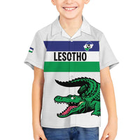 Custom Lesotho Football Family Matching Tank Maxi Dress and Hawaiian Shirt Likuena For Victory