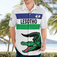 Custom Lesotho Football Hawaiian Shirt Likuena For Victory