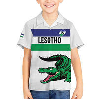 Custom Lesotho Football Hawaiian Shirt Likuena For Victory