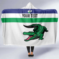 Custom Lesotho Football Hooded Blanket Likuena For Victory