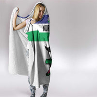 Custom Lesotho Football Hooded Blanket Likuena For Victory