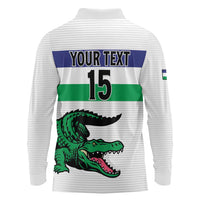 Custom Lesotho Football Long Sleeve Polo Shirt Likuena For Victory