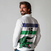 Custom Lesotho Football Long Sleeve Polo Shirt Likuena For Victory