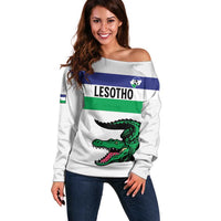 Custom Lesotho Football Off Shoulder Sweater Likuena For Victory