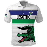 Custom Lesotho Football Polo Shirt Likuena For Victory