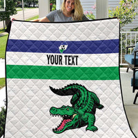 Custom Lesotho Football Quilt Likuena For Victory