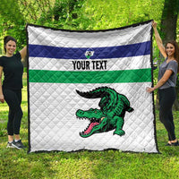 Custom Lesotho Football Quilt Likuena For Victory