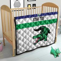 Custom Lesotho Football Quilt Likuena For Victory