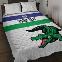 Custom Lesotho Football Quilt Bed Set Likuena For Victory