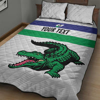 Custom Lesotho Football Quilt Bed Set Likuena For Victory