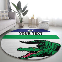 Custom Lesotho Football Round Carpet Likuena For Victory