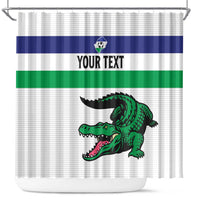 Custom Lesotho Football Shower Curtain Likuena For Victory