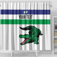 Custom Lesotho Football Shower Curtain Likuena For Victory