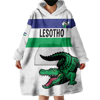 Custom Lesotho Football Wearable Blanket Hoodie Likuena For Victory