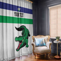 Custom Lesotho Football Window Curtain Likuena For Victory