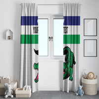 Custom Lesotho Football Window Curtain Likuena For Victory